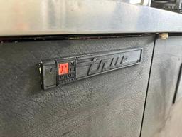 True 59” 2 Door Back Bar Cooler, Refrigerator