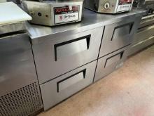 True 48” 4 Drawer Worktop Freezer