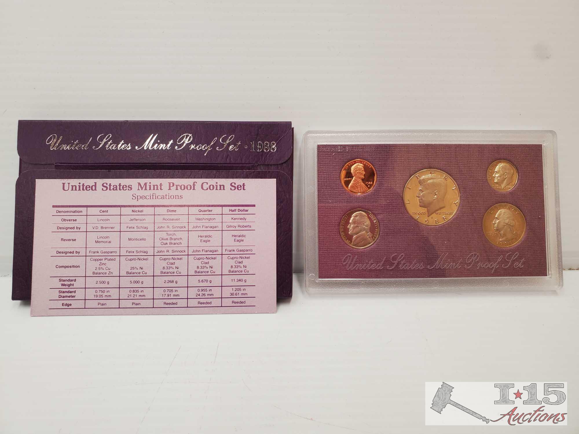 (40) United States Mint Proof Sets