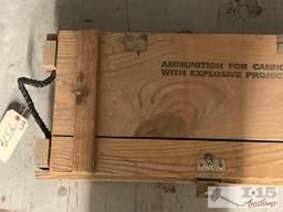 Wooden Ammunition Box