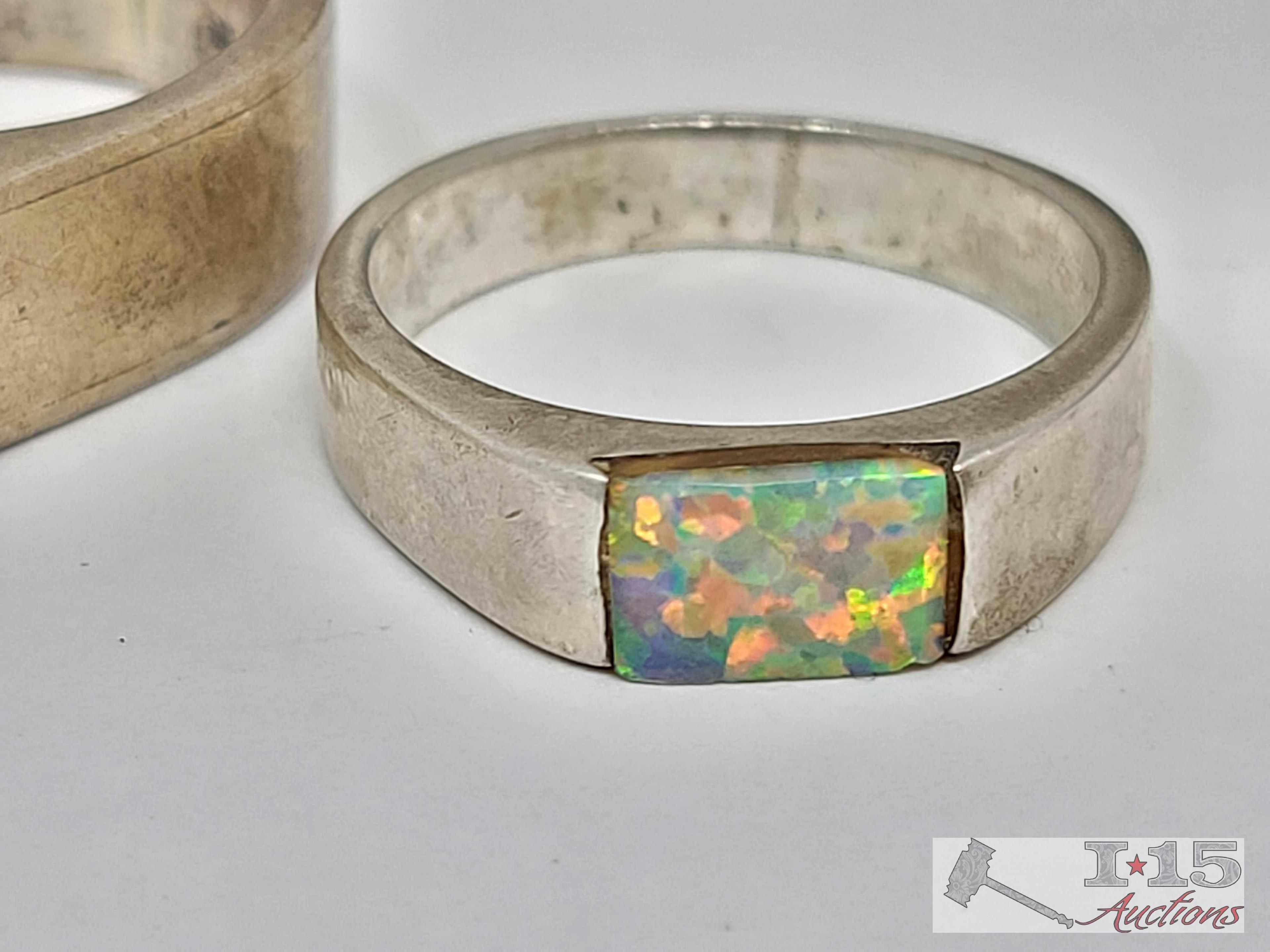 Sterling Silver Clip, Rings and Scraps, 54g