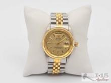 Not-Authenticated!!! Rolex Oyster Quartz Day-Date Watch