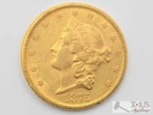 1975 $20 Liberty Head Double Eagle Gold Coin, 1oz