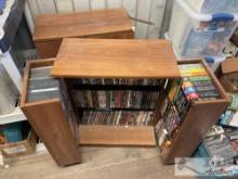 (2) DVD Cabinet Full of Movies