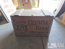 Vintage Olympia Beer Wooden Crate