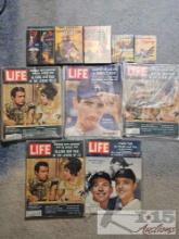 5 Life Magazines, 3 DVDs and 2 Military Books