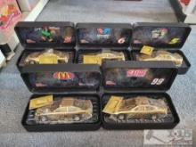 (5) Racing Champions 24K Gold 50th Anniversary Nascar Die Cast Cars