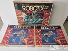 (3) Milton Bradley Robotix Toys