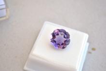 7.94 Carat Fancy Flower Cut Amethyst