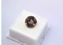 9.05 Carat Round Cut Smoky Quartz