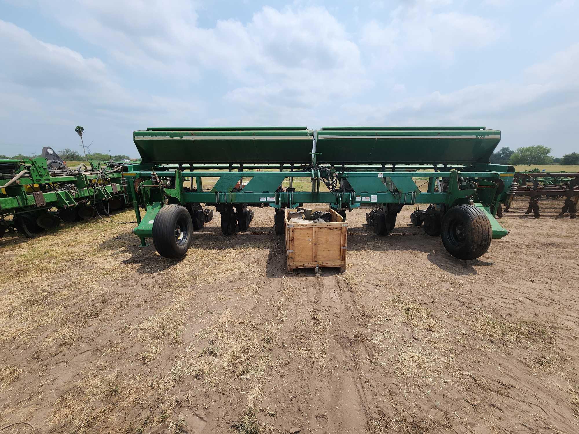 Great Plains 2025P 6-Row Double Grain Drill, Wooden Crate w/Misc. Items