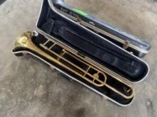 (2) Trombones w/ Carry Cases