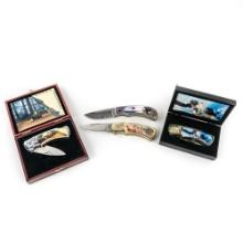 4 Native American Collector Pocket Knives