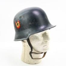 WWII German Fire Police M34 Helmet-Double Decal