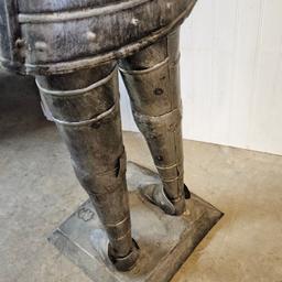 36” Metal Knight Suit of Armor Statue