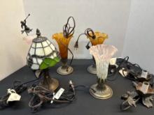 small stained glass lamps 8 inches tall