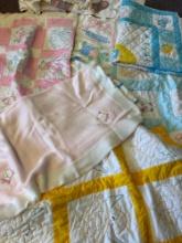 7 vintage baby quilts care bear handmade