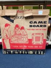 Vintage CARROM game board