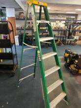 Davison quality 7 foot fiberglass ladder max capacity 225 pound fa
