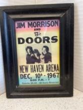 4 framed mini concert posters. Doors, Bob Marley, Lynyrd Skynyrd