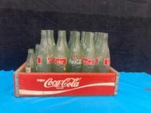 Coke crate and Coke bottles