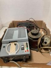 Three instruments, VARIAC, transistor TP, battery charger