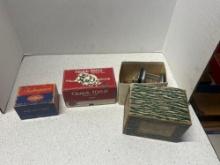 vintage fishing reels, Shakespeare, quick 700 B champion series and Pflueger capital. in boxes