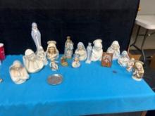porcelain ceramic religious praying or blessing figures