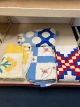 4 beautiful vintage quilts