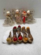 Vintage Christmas, including a pixie elf made in Japan