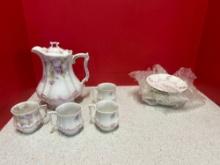 Weimar Germany porcelain tea set