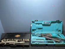 Makita reciprocating saw and socket wrench set