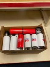 box of Insulated cups and bottles