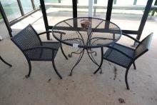 PATIO TABLE W/2 CHAIRS