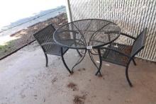 PATIO TABLE W/2 CHAIRS