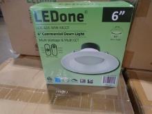 NEW LEDONE 6" COMMERCIAL DOWN LIGHTS 6/BOX (X21)