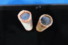 UNCIRCULATED QUARTER ROLLS OF 1999P & D DELAWARE 1ST STATE QUARTERS (X2)