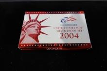 2004 U.S MINT SILVER PROOF SET W/BLUE PROOF MINT BOX (X10)