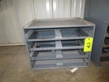 Steel Compartment Box Rack with 4 Drawer Slides