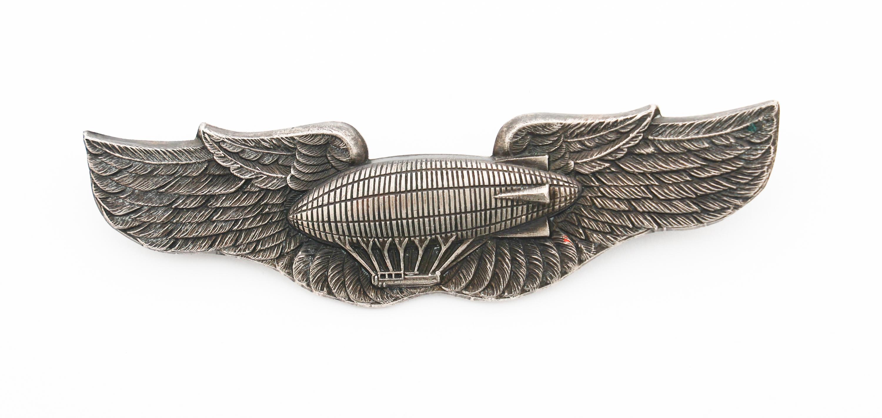 WWII USAAF BALLOON AIRSHIP PILOT WINGS