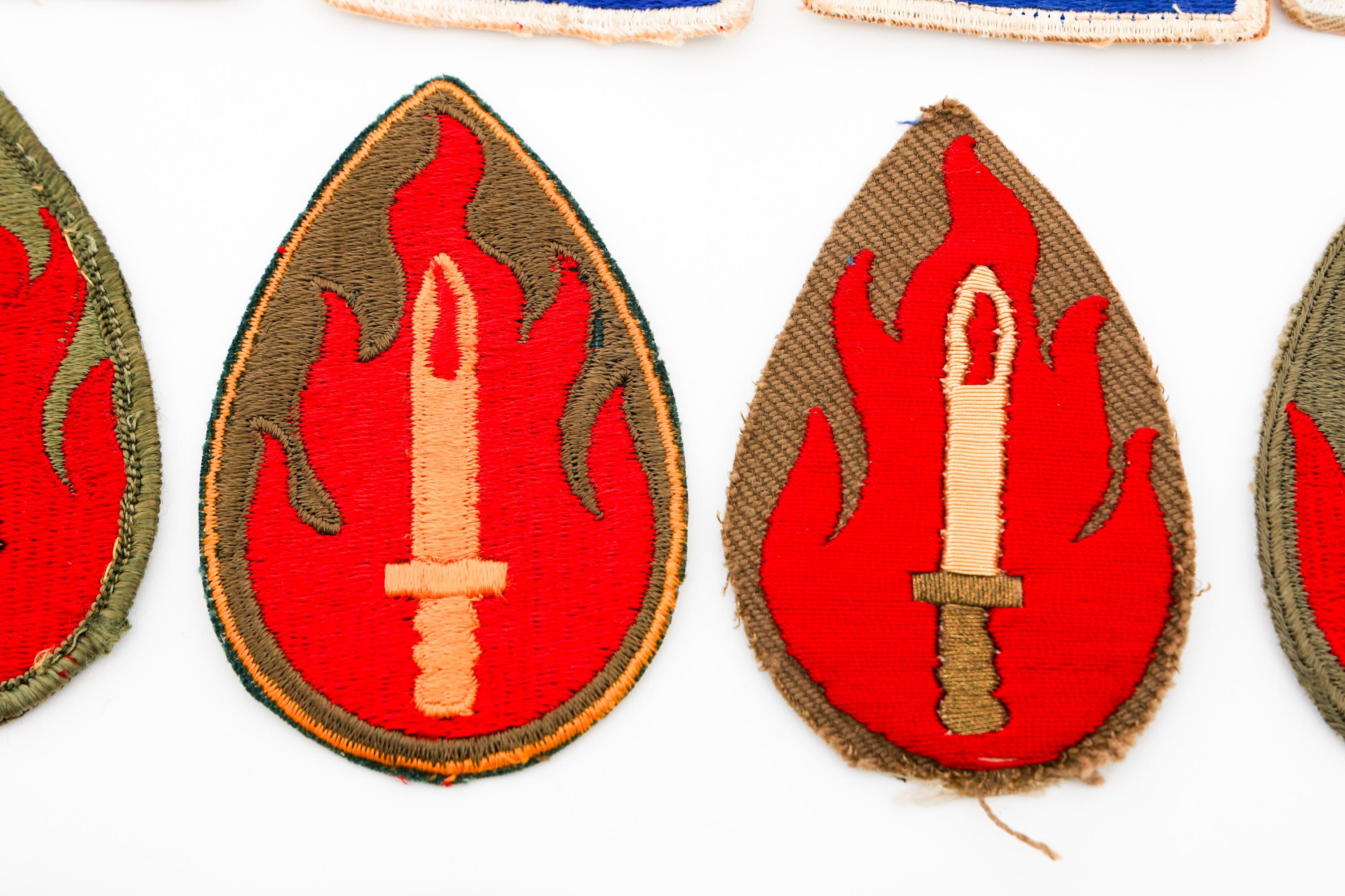 WWII US ARMY INFANTRY DIVISION PATCHES