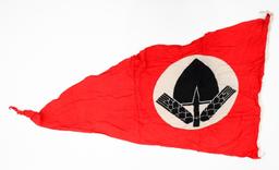 WWII GERMAN RAD PENNANT FLAG