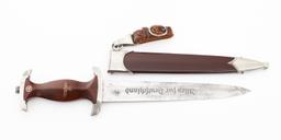 WWII GERMAN SA DRESS DAGGER by RZM M7/66