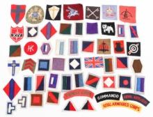 WWII BRITISH & COMMONWEALTH FORCES PATCHES