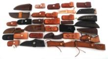 LEATHER AND NYLON KNIFE SHEATHS AND HOLSTERS