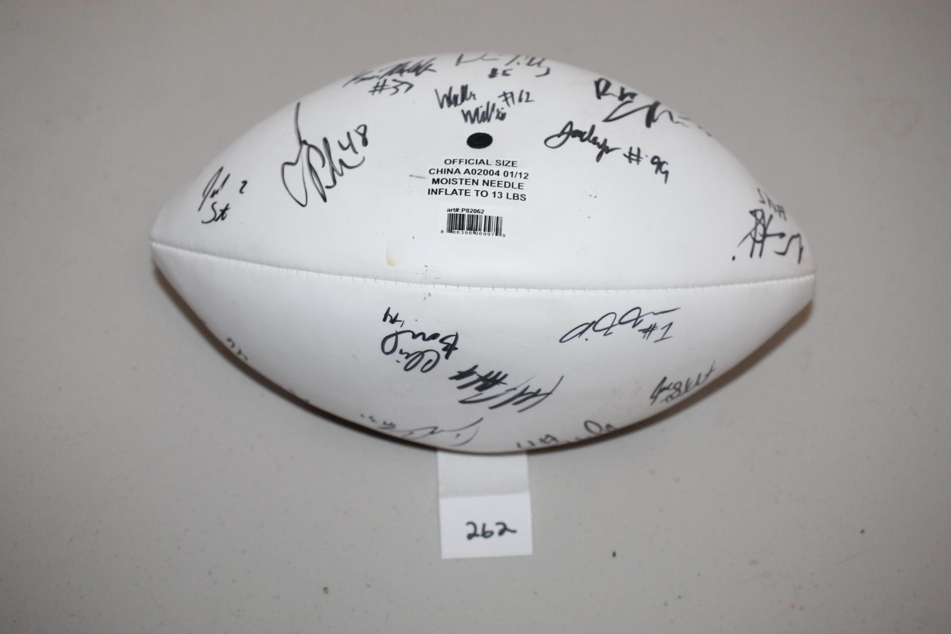 Signed Wisconsin Badgers Football, No COA, Official Size, Adidas
