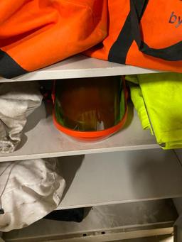 (5) 2-Door Cabinets & Contents of Salisbury Ark Flash Helmets & Amp Probes