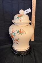 Hand Painted Ginger Jar