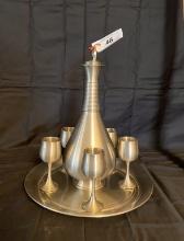 Royal Selangor Pewter Decanter & 5 Cups