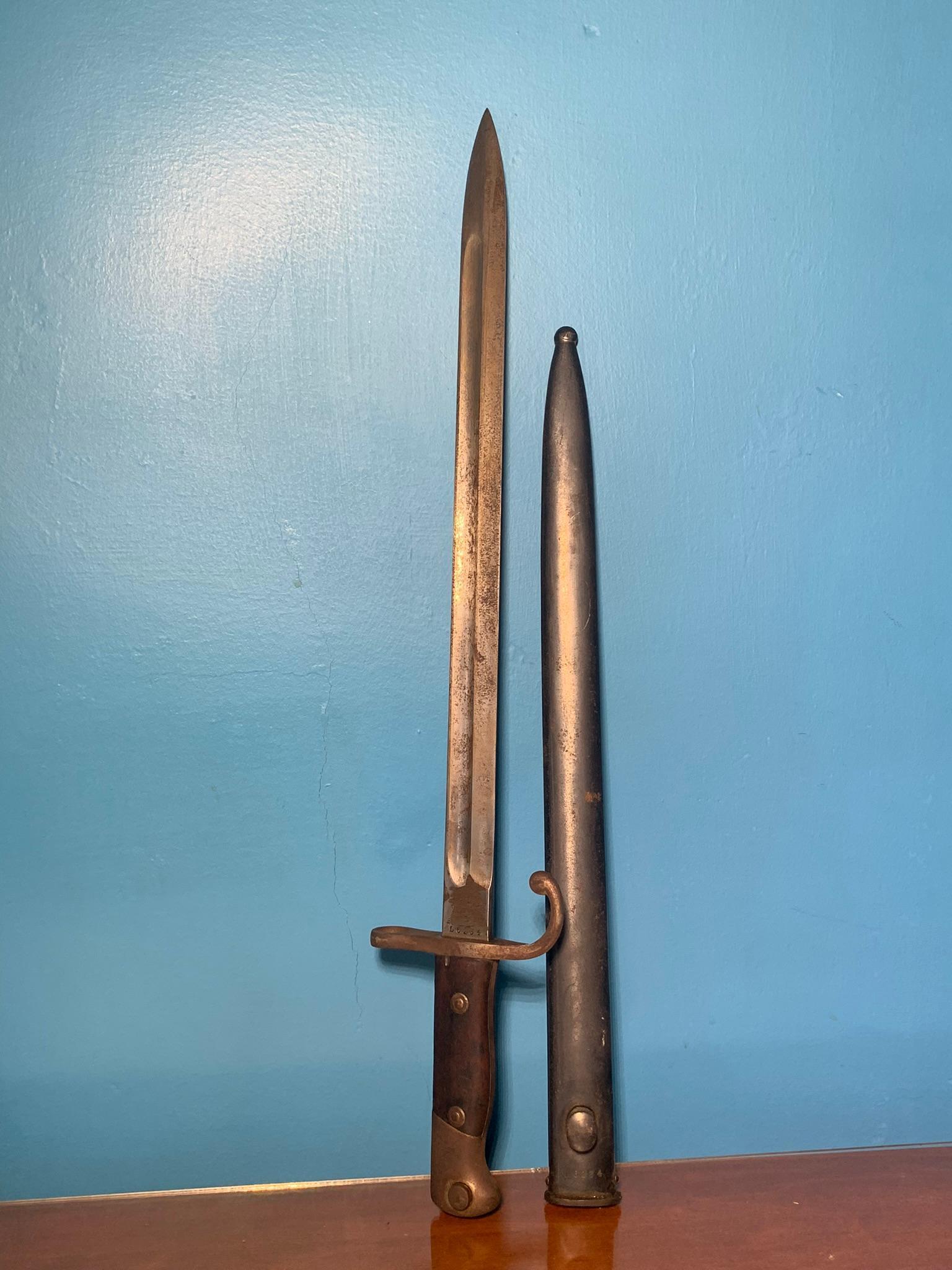 Bayonet with Sheath by Weyersberg Kirschbaum & Co. Solingen